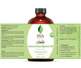 SVA Lemon Eucalyptus Essential Oil 4 Oz - 100% Pure, Natural, Premium Therapeutic Grade Eucalyptus Citriodora, Perfect for Radiant Skin, Healthy Hair, Soaps, Candles, Aromatherapy, Diffuser.