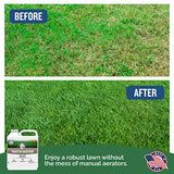 Turf Titan Thatch Buster All-Natural Lawn Aerator & Grass Dethatcher - Liquid Soil Loosener & Conditioner for Green Grass (32 oz), Healthy Soil in 45 Days - Enhance 1,000 Sq Ft with 4 oz