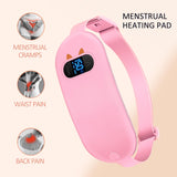 Heating Pad, Portable Cordless Menstrual Heating Pad 5s Fast Heating, Heating Pads for Cramps with 3 Heat Levels and 3 Massage Modes, Heating Pad for Back Pain Gifts for Women and Girls(Pink)