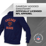 Team Fan Apparel NFL Adult Gameday Hooded Sweatshirt - Poly Fleece Cotton Blend - Stay Warm and Represent Your Team in Style (Chicago Bears - Blue, Adult X-Large)