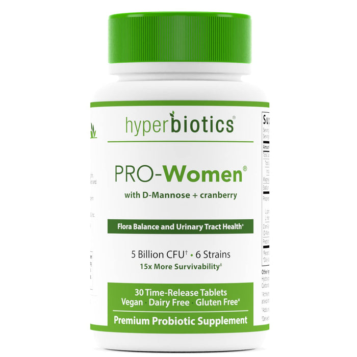 Hyperbiotics Pro Probiotics for Women | Time Release Tablets | Premium Nutritional Supplement | Vegan, Dairy & Gluten Free | Healthy Digestion & Immune System Support | 30 Count