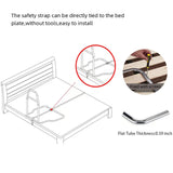 LEACHOI Bed Rails for Elderly Adults - Bed Assist Rail with Dual Grab Handles for Easily Getting in & Out of Bed, Bed Rail with Storage Pocket, fits King, Queen, Full, Twin - 300lbs