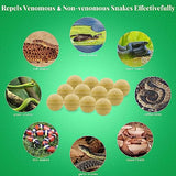24PCS Snake Repellent for Yard Powerful, Natural Snake Away Repellent for Outdoors Indoor Garden Camping