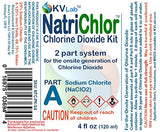 NatriChlor Chlorine Dioxide w/Accu-Drop Bottles HCL Extra Large Size (8 oz Total)