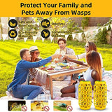 Jahy2Tech 2 PCS Wasp Trap,Carpenter Bee Trap,Wasp Traps Outdoor Hanging,Yellow Jacket Trap Wasp Killer Catcher,Wasp Deterrent Outdoor Sticky Bug Board Reusable Bee Catcher Wasp Repellent