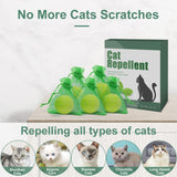 10 Pack Natural Cat Repellent Outdoor Indoor, Peppermint Oil Cat Deterrent Outdoor Repels Cat Dog Deer Rabbit from Garden Yard Lawn Home Keep Your Yard Lawn Porch Furniture Curtain from Cat Damages