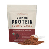 Live Conscious Organic Pea Protein Powder - Cosmic Cacao Chocolate Flavor | Low-carb Plant-Based Vegan Protein Blend - Pea, Brown Rice, Pumpkin, Sacha Inchi | 20 Servings, 17 oz