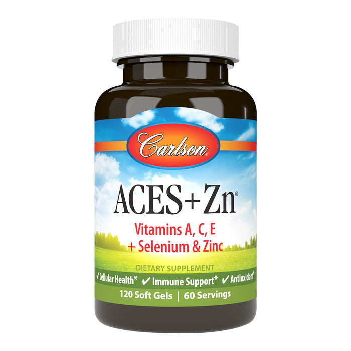 ACES + Zn Antioxidants - Vitamins A, C, E Plus Selenium & Zinc (120 Softgels)