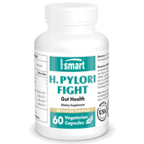 Supersmart - H. Pylori Fight Advanced Formula (Mastic Gum, Probiotics & Prebiotic) - Complete Action | Non-GMO & Gluten Free - 60 Vegetarian Capsules