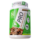 NutraKey V-Pro, Raw Plant Protein Powder, Organic, Vegan, Low Carb, Gluten Free with with 20g of Protein (Chocolate) 2-Pound