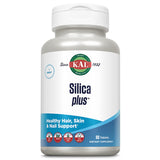 KAL Silica Plus, Silica Gel with Horsetail Extract, Healthy Hair, Skin & Nails Support, Maximum Absorption, Vibrant Hair, Glowing Skin Supplement, Vegan, Gluten Free, 90 Serv, 90 Quick Dissolve Tabs