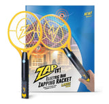 ZAP IT! Bug Zapper - Rechargeable Mosquito, Fly Killer and Bug Zapper Racket - 4,000 Volt - USB Charging, Super-Bright LED Light to Zap in the Dark - Unique 3-Layer Safety Mesh That's Safe to Touch