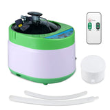 ZONEMEL 4 Liters Sauna Steamer, Portable Steam Generator with Remote Control, Stainless Steel Pot, Spa Machine with Timer Display for Body Detox (US Plug, Green)