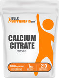 BulkSupplements.com Calcium Citrate Powder - Calcium Citrate Supplement, Calcium Citrate 1000mg - High Absorption, for Bone Health, 4760mg (1000mg Calcium) per Serving, 1kg (2.2 lbs)