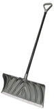 Suncast SUNCAST-SP2450 24" Ergonomic Snow Shovel Pusher with Wear Strip, Gray