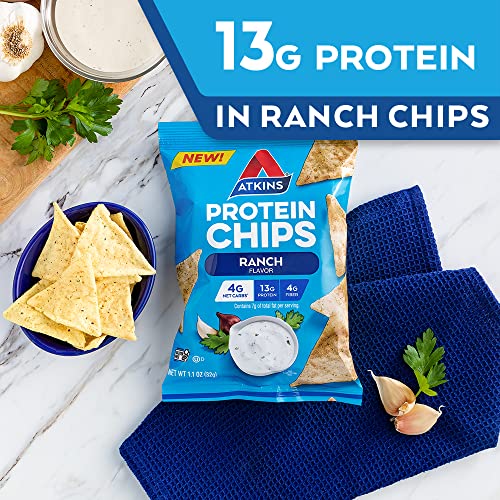 Atkins Ranch Protein Chips, 4g Net Carbs, 13g Protein, Gluten Free, Lo kateminimalist