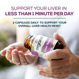 Organifi Liver Reset - Organic Liver Detox, Digestive and Immunity Support - 30 Capsules - Optimal Levels Balance - Helps with Proper Bile Production and Cellular Energy Production