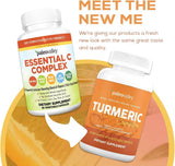 Paleovalley - Organic Turmeric Complex - Full Spectrum Organic Turmeric with Health-Supportive Superfoods - 3 Pack (168 Veggie Capsules) - Support Joints, Immunity, Brain and Heart Health