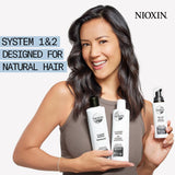 Nioxin System 2 Kit, Cleanse, Condition, and Treat the Scalp for Thicker and Stronger Hair, 3 Month Supply + Sebastian Professional Dark Oil Lightweight Hair Oil, Infused With Jojoba & Argan Oil