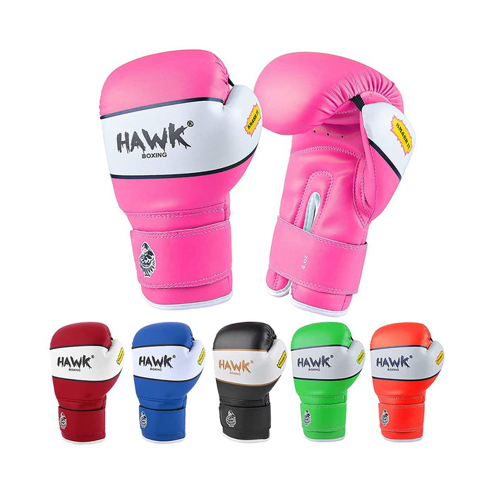 Kids Boxing Gloves for Kids Children Youth Punching Bag Kickboxing Muay Thai Mitts MMA Training Sparring Gloves (Pink, 4 oz)