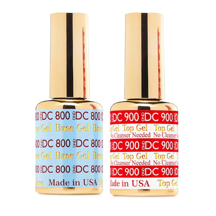 DND DC TOP BASE COAT (800 BASE GEL 900 TOP GEL NO CLEANSE)