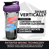 HELIMIX 2.0 Vortex Blender Shaker Bottle Holds upto 28oz | No Blending Ball or Whisk | USA Made | Portable Pre Workout Whey Protein Drink Shaker Cup | Mixes Cocktails Smoothies Shakes | Top Rack Safe