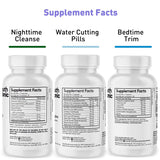 Youth & Tonic Sculpt Lean Cleanse 3 x Diet Pills w/Bedtime Trim & Water Weight Away & 15 Day Cleanser as Support for Protein Metabolism Energy Water Retention Loss & Belly Bloating for Women & Men