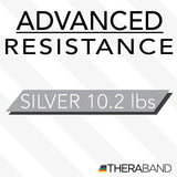 THERABAND Resistance Bands, 6 Yard Roll Professional Latex Elastic Band For Upper & Lower Body, Core Exercise, Physical Therapy, Pilates, Home Workouts, Rehab, Silver, Super Heavy, Advanced Level 2