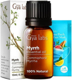 Gya Labs Myrrh Essential Oil for Skin & Diffuser - 100% Natural Myrrh Oil for Gums, Teeth, Face, Nails & Myrrh Oil Essential Oil for Candle Making - 100% Pure Aromatherapy Oils (0.34 fl oz)