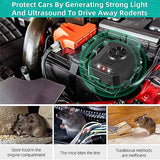 4 Pack Rodent Repellent Ultrasonic Under Hood, Mouse Repellent with Ultrasonic and Strobe Light Keep Mouse Rodents Squirrel Rat Mice Out of Car Engine Truck RV,Rodent Deterrent for Vehicle Protection