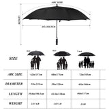 ACEIken Golf Umbrella Large 68 Inch Automatic Open Golf Umbrella Extra Large Oversize Double Canopy Vented Umbrella Windproof Waterproof for Men and Women