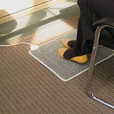 Cozy Toes Carpeted Foot Warming Heater Mat, 70-Watt Heated Warming Pad for Under Desk and More, by Cozy Products