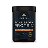 Ancient Nutrition Bone Broth Protein Powder, Salted Caramel, 19g Protein per Serving, Beef, Supports Healthy Skin, Gut Health, Joint Supplement, Gluten Free, Paleo and Keto Friendly, 20 Servings