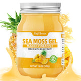 softbear Seamoss Gel Mango Pineapple Flavor 18 OZ - Wildcrafted Irish Sea Moss Gel Organic Raw with 92 Minerals & Vitamins Non-GMO Gluten-Free Vegan Supplement Immune Digestive Support