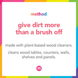 Method Daily Wood Cleaner, Almond, Plant-Based Formula That Cleans Shelves, Tables and Other Wooden Surfaces While Removing Dust & Grime, 28 oz Spray Bottles, (Pack of 4)