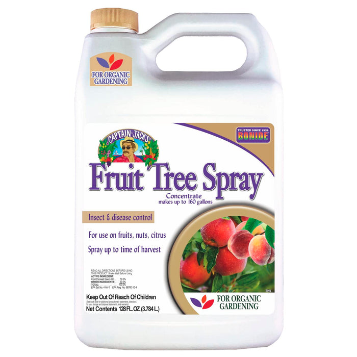 Bonide Captain Jack's Fruit Tree Spray, 128 oz Concentrate, Insect & Disease Control Spray for Organic Gardening