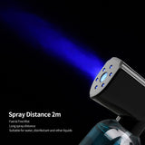 Disinfectant Fogger Machnie, Nano Steam Gun Rechargeable, 300ML Handheld Protable Electric ULV Sprayer with Blue Light Atomizer for Outdoor Indoor, Home, Office, School or Garden