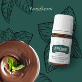 Peppermint Vitality Essential Oil by Young Living - 100% Pure, Therapeutic-Grade Peppermint Oil for Culinary Use - 5 ml Bottle for Aromatherapy and Flavoring Beverages and Food