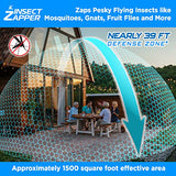 Livin’ Well Blue Bug Zapper Indoor Outdoor - 4000V High Powered Electric Mosquito Zapper Home Patio, 1,500 Sq Ft Range Fly Zapper Mosquito Trap,18W UVA Bulb Mosquito Killer Lamp Insect Bug Light