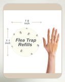 20 Pack Flea Trap Refill Discs Replacement Glue Boards, 7.1" Sticky Pads for Most Models Flea Bed Bug Traps for Inside Your Home