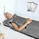 LifePro Sauna Blanket for Detoxification - Portable Far Infrared Sauna for Home Detox Calm Your Body and Mind Regular Grey