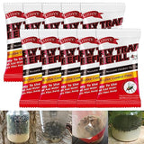 10 Pack Fly Trap Bait Refills, Reusable Fly Bait, 10 * 30g Natural Fly Bait Refill Packets Killer for Reusable Fly Traps Outdoor, Fly Attractant for Ranch Fly Traps Outdoor