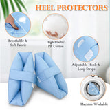 Heel Protectors Cushion Pain Relief Foot Pillow for Pressure Sores Foot Support Boot Surgery Recovery Supplies for Elderly Bedridden Pressure Ulcer Cushion Ankle Pillow for Bed, Wheelchairs (1 Pair)