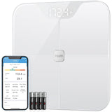 iHealth Nexus Smart Scale for Body Weight Bluetooth, Digital Bathroom Scale Body Fat and Muscle, Body Composition Monitor Health Analyzer for BMI Compatible for iOS & Android Accurate to 0.1lb-White