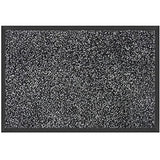 Mibao Dirt Trapper Barrier Door Mat for Indoor&Outdoor, 24" x 36", Grey Black,Washable Heavy Duty Non-Slip Entrance Rug Shoes Scraper, Super Absorbent Front Door Mat Carpet