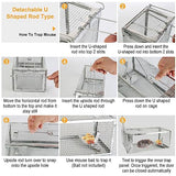 KOCASO 1-Pack Humane Rat Trap, 1-Door Small Live Chipmunk Trap That Work for Indoor Outdoor, Easy to Catch and Release Live Animal Trap Mouse Trap Cage for Rodent Mice Voles Hamsters, Metal & Reusable