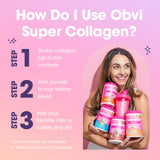 Obvi Collagen Peptides, Protein Powder, Keto, Gluten and Dairy Free, Hydrolyzed Grass-Fed Bovine Collagen Peptides, Supports Gut Health, Healthy Hair, Skin, Nails (30 Servings) (Unflavored)