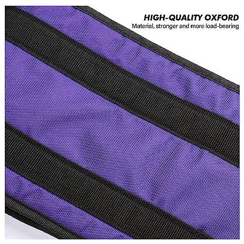 Transfer Nursing Sling for Patient,49.5'' Non-Slip Gait Belt with Padded Handles,Gait Belts Transfer Belts for Seniors,Mobility Standing and Lifting Aid for Disabled, Elderly, Injured Pet (Purple)