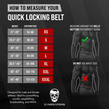 Gymreapers Quick Locking Weightlifting Belt for Bodybuilding, Powerlifting, Cross Training - 4 Inch Neoprene with Metal Buckle - Adjustable Olympic Lifting Back Support (Ranger Green, Large)