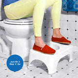 Step and Go Toilet Stool 7" - Bathroom Squat Stool